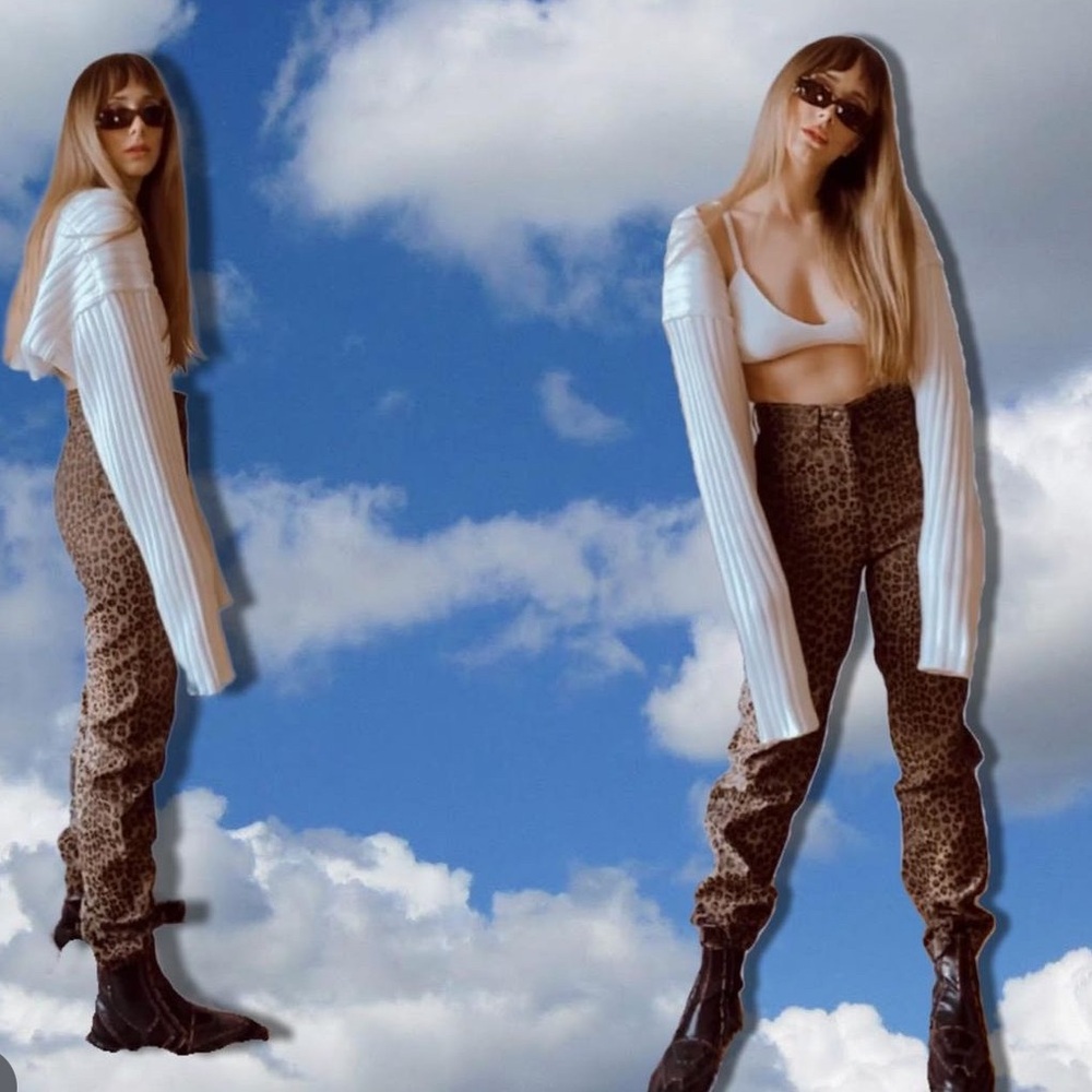 FENDI CHEETAH JEANS - Picture 2 of 9